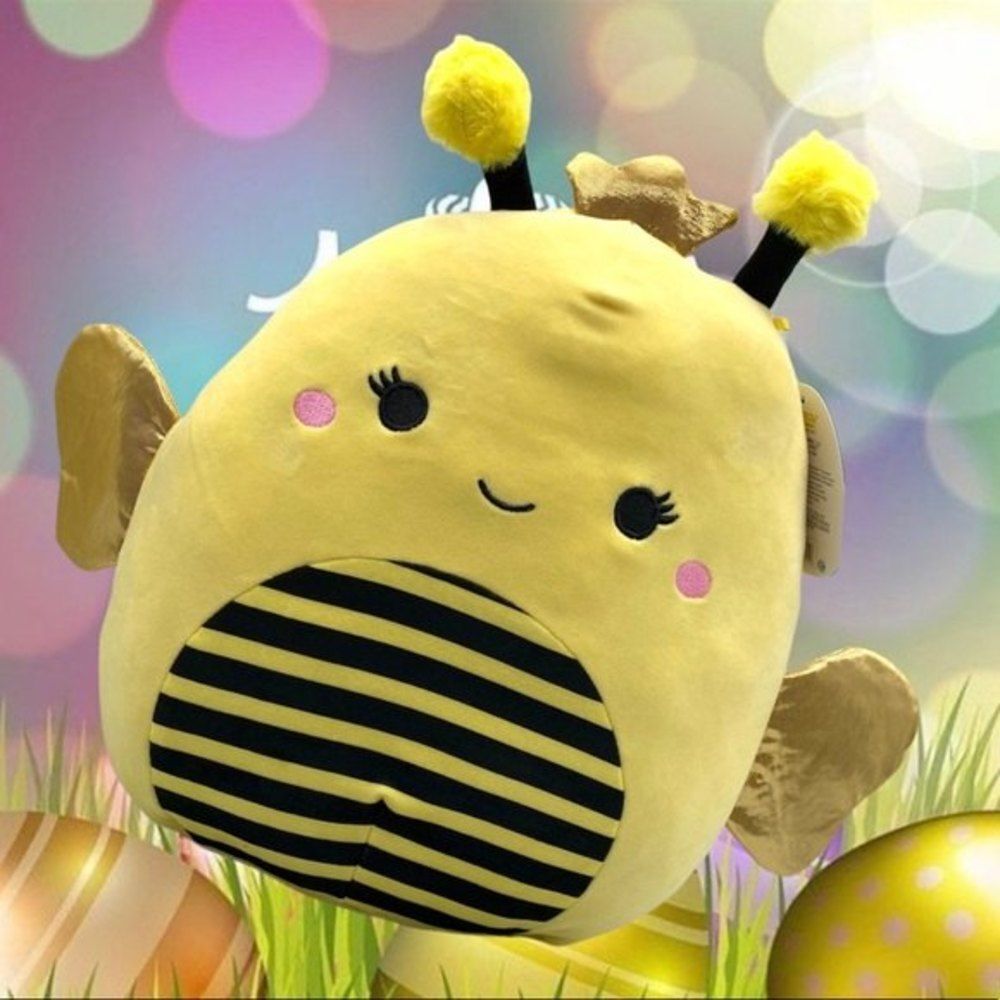NEW Kellytoy Squishmallows 11" Sunny the Bumblebee 2022 Summer Edition Plush HTF